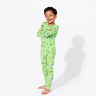 Bamboo Long Sleeve Pajama Set - Soccer Baby & Toddler Sleepwear