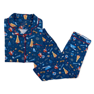 Men's Bamboo Long Sleeve Pajama Set - The Polar Express Pajamas