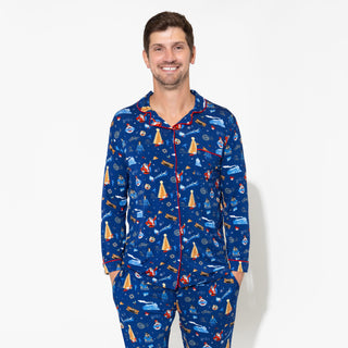 Bellabu Bear Men's Long Sleeve Pajama Set - The Polar Express