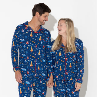 Bellabu Bear Men's Long Sleeve Pajama Set - The Polar Express