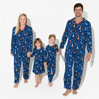 Bellabu Bear Men's Long Sleeve Pajama Set - The Polar Express