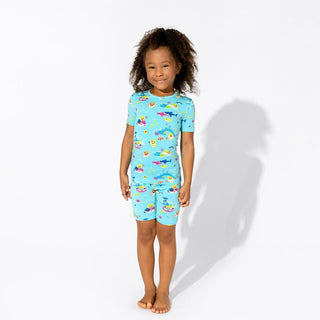 Bamboo Short Sleeve Pajama Set with Shorts - Baby Shark Bellabu Bear