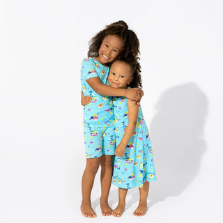 Bamboo Short Sleeve Pajama Set with Shorts - Baby Shark Bellabu Bear