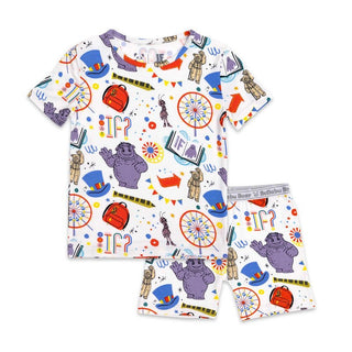 Bellabu Bear Short Sleeve Pajama Set with Shorts, White - IF Movie | Cozy Sleepies provide warmth and snugness for better sleep.