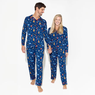 Bellabu Bear Women's Long Sleeve Pajama Set - The Polar Express