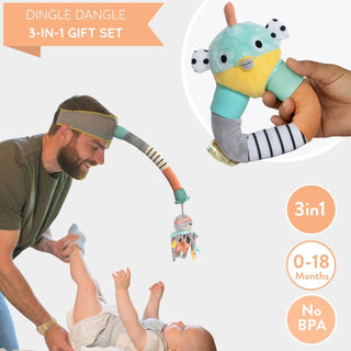 Dingle Dangle 3-in-1 Baby Gift Set