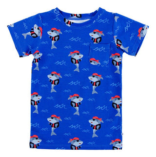 Birdie Bean Boy's Pocket T-Shirt - Sebastian (Pirates)