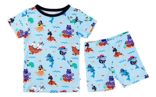 Birdie Bean Boy's Short Sleeve Pajama Set with Shorts - Cooper (Pirates) | Cozy Sleepies provide warmth and snugness for better sleep.