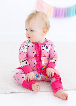 Birdie Bean Girl's Convertible Footie Romper - Alanna