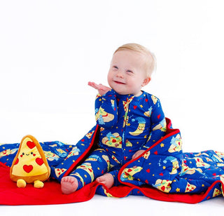 Birdie Bean Convertible Footie Romper - Care Bears Bedtime Pizza