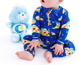 Birdie Bean Convertible Footie Romper - Care Bears Bedtime Pizza