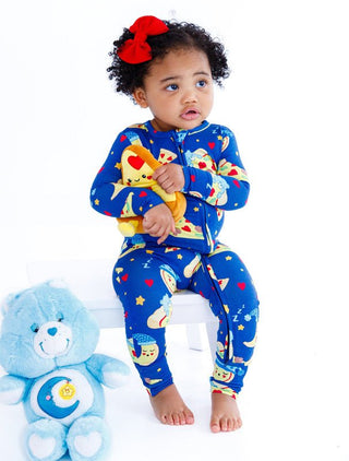 Birdie Bean Convertible Footie Romper - Care Bears Bedtime Pizza