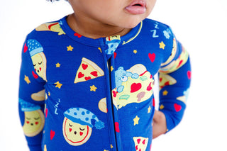 Birdie Bean Convertible Footie Romper - Care Bears Bedtime Pizza