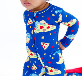 Birdie Bean Convertible Footie Romper - Care Bears Bedtime Pizza