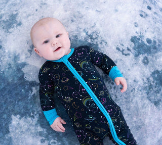 Bamboo Convertible Footie Romper - Care Bears Cosmic Constellations (Space) Baby & Toddler Sleepwear