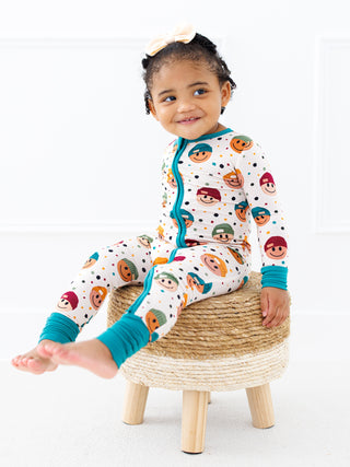 Birdie Bean Convertible Footie Romper - Sterling