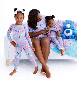 Girl's Bamboo Convertible Footie Romper - Care Bears Donuts and Coffee Baby & Toddler Sleepwear