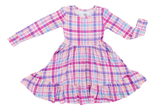 Bamboo Long Sleeve Dress - Millie (Plaid) Baby & Toddler Dresses