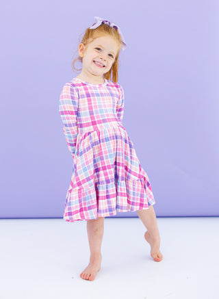 Bamboo Long Sleeve Dress - Millie (Plaid) Baby & Toddler Dresses