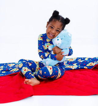 Birdie Bean Long Sleeve Pajama Set - Care Bears Bedtime Pizza