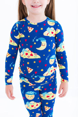 Bamboo Long Sleeve Pajama Set - Care Bears Bedtime Pizza Baby & Toddler Sleepwear