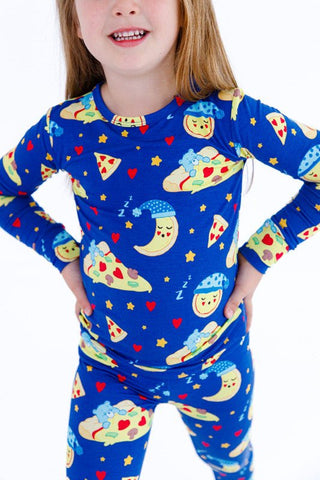 Bamboo Long Sleeve Pajama Set - Care Bears Bedtime Pizza Baby & Toddler Sleepwear