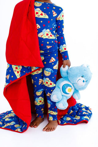 Bamboo Long Sleeve Pajama Set - Care Bears Bedtime Pizza Baby & Toddler Sleepwear