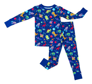 Bamboo Long Sleeve Pajama Set - Comet (Dinosaurs and Space) Baby & Toddler Sleepwear