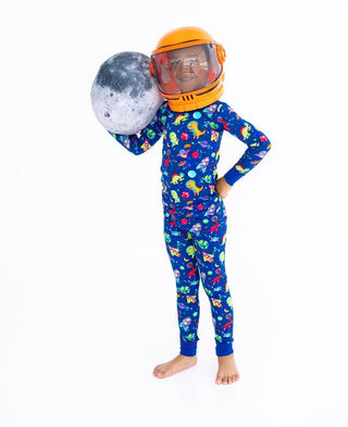 Bamboo Long Sleeve Pajama Set - Comet (Dinosaurs and Space) Birdie Bean