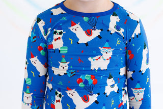 Boy's Bamboo Long Sleeve Pajama Set - Landon (Birthday Llamas) Baby & Toddler Sleepwear