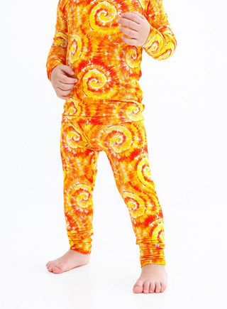 Bamboo Long Sleeve Pajama Set - Norman (Tie-Dye) Baby & Toddler Sleepwear