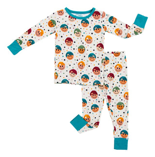 Bamboo Long Sleeve Pajama Set - Sterling (Smile) Baby & Toddler Sleepwear