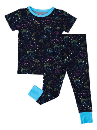 Bamboo Short Sleeve Pajama Set - Care Bears Cosmic Constellations (Space) Baby & Toddler Sleepwear