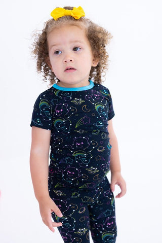 Bamboo Short Sleeve Pajama Set - Care Bears Cosmic Constellations (Space) Baby & Toddler Sleepwear