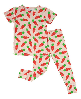 Bamboo Short Sleeve Pajama Set - Ezra (Carrots) Baby & Toddler Sleepwear