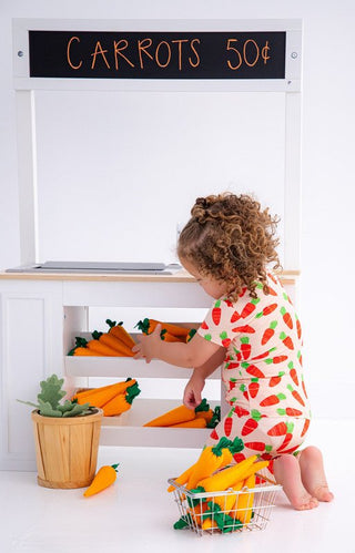 Bamboo Short Sleeve Pajama Set - Ezra (Carrots) Baby & Toddler Sleepwear