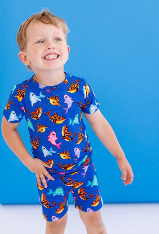 Birdie Bean Short Sleeve Pajama Set with Shorts - Bruce