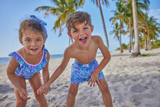 Blueberry Bay Girl's One Piece Swimsuit - Bahamas Reef