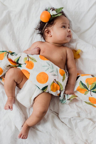 Girl's Swaddle Blanket - Clementine Swaddles Swaddling Blankets