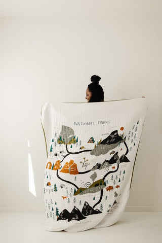 Clementine Kids Large Throw Blanket - National Parks