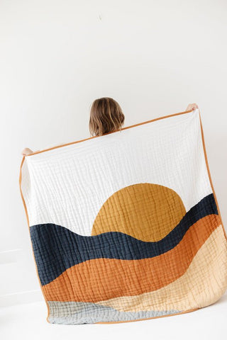 Quilt Blanket - Sunset Quilts Swaddling & Receiving Blankets