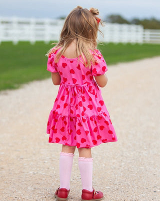 Girl's Twirl Dress - Be Mine (Hearts) Eliza Cate and Co