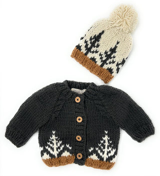 Forest Cardigan and Beanie Holiday Gift Box Baby Riddle