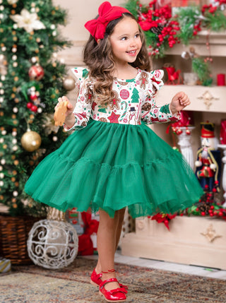 Christmas Faves Tutu Dress Girls Christmas Dress Mia Belle Girls