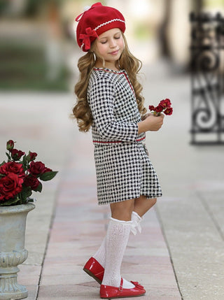 Attention Please Plaid Blazer and Pleated Skirt Set Girls Christmas Dressy Set Mia Belle Girls