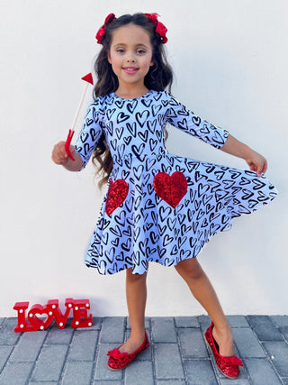 Dressed With Love Skater Dress Girls Valentine's Dress Baby & Toddler Dresses