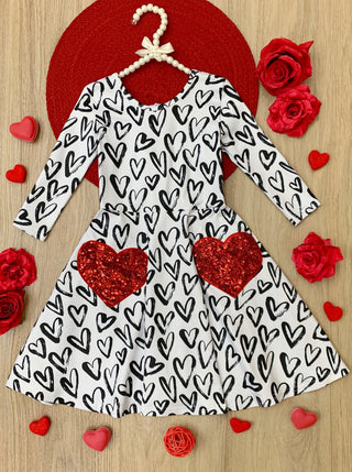 Dressed With Love Skater Dress Girls Valentine's Dress Baby & Toddler Dresses