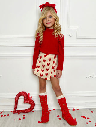 Forever Love Skort Set Girls Valentine's Set Baby & Toddler Outfits