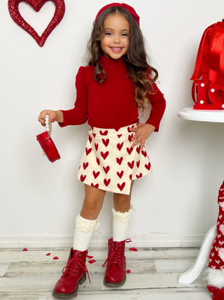 Forever Love Skort Set Girls Valentine's Set Baby & Toddler Outfits