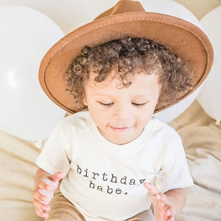 Organic Cotton Short Sleeve Tee Shirt - Birthday Babe